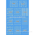 Low price wholesale white nail decal sticker